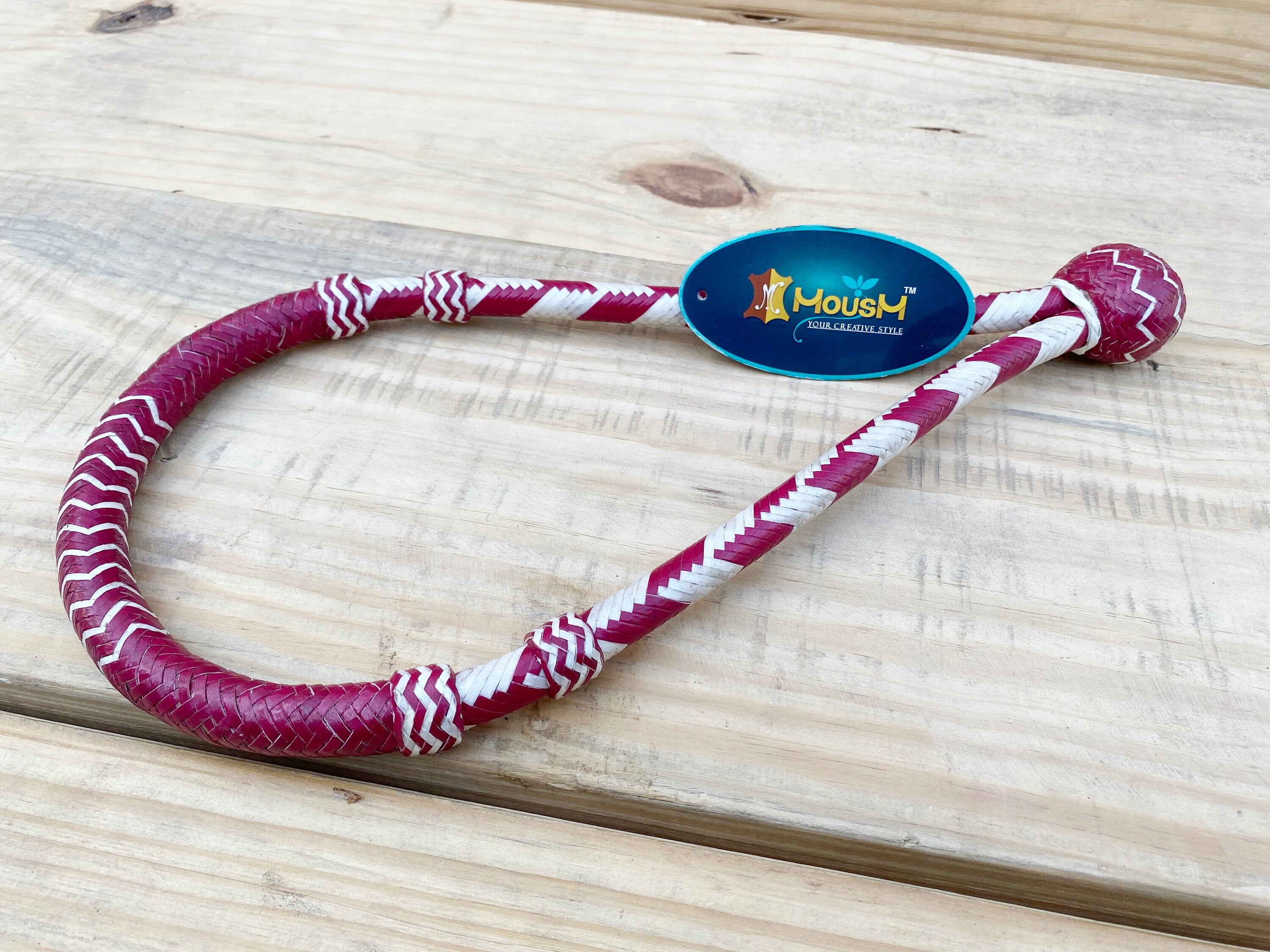 Handmade Bosal Set, 40 Plaits Rawhide Natural & Cherry Bosal Set, Bosal hotsell Set With Mane Horse Hair Mecate Reins.